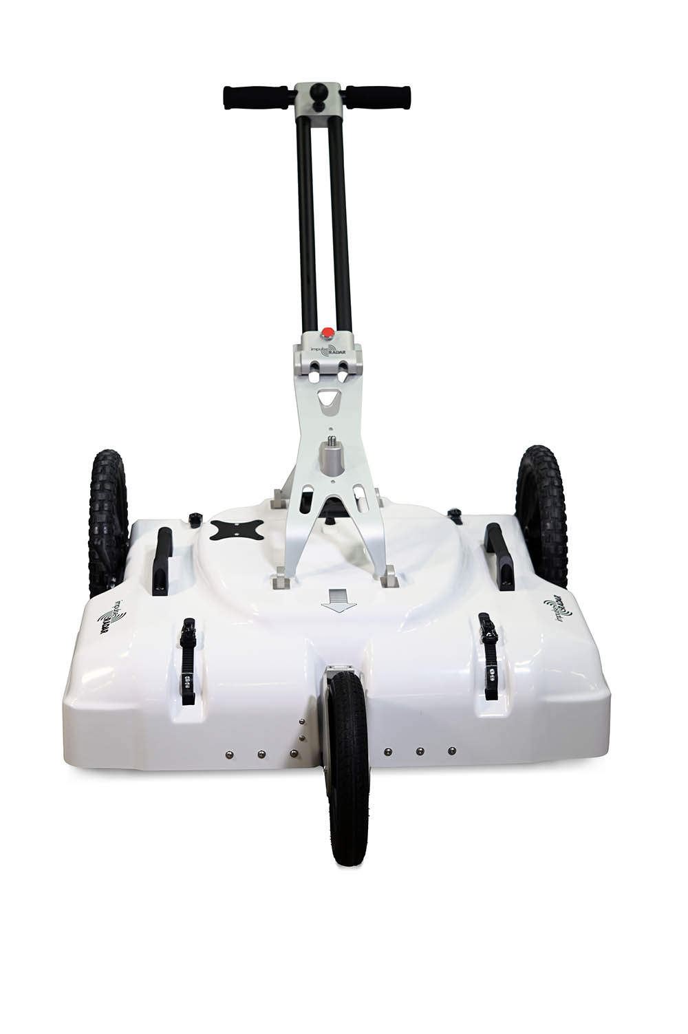 Front image of the ground penetrating radar with three wheels